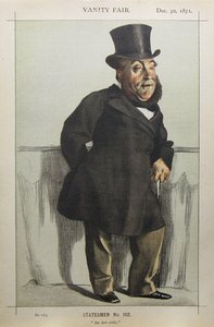 Caricature Of William Henry Gregory — Jacques Joseph Tissot