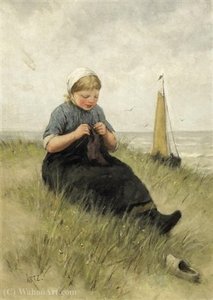 On The Dunes — Adolph Artz (david Adolf Constant Artz)