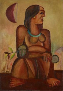 The Woman, The Moon And The Branch — Shakir Hassan Al Said