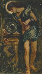 The Magic Crystal (study: Male Figure) — Simeon Solomon