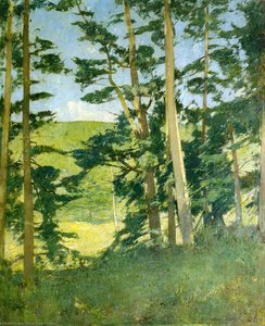 A Cleaaring Beyond The Trees (also Known As Green Trees) — Soren Emil Carlsen