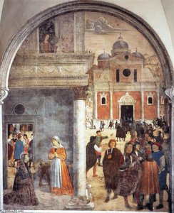 Scene From The Life Of St Benedict — Antonio Solario (lo Zingaro)