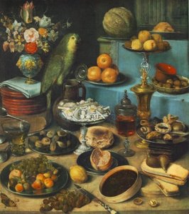 Still-life With Parrot — Georg Flegel