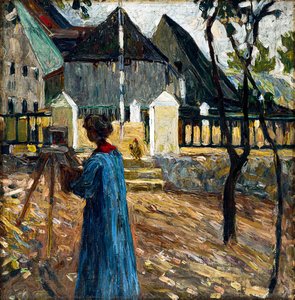 Gabriele Münter Gemälde In Kallmunz — Wassily Wassilyevich Kandinsky