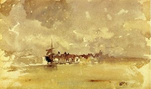 Zlatá A Sivá: Slnečná Búrka – Dordrecht — James Abbott Mcneill Whistler