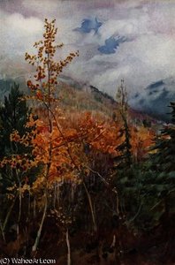 On A Mountain Side Near Nelson — Harold Copping
