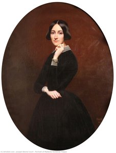 Portrait Of Madame Hortense Thayer — Joseph Désiré Court