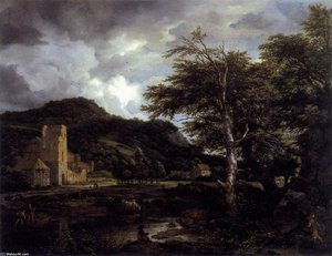 The Cloister — Jacob Isaackszoon Van Ruisdael