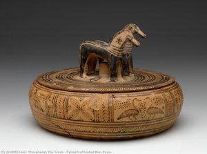 Cylindrical Lidded Box (pyxis) — Theofanes Grek