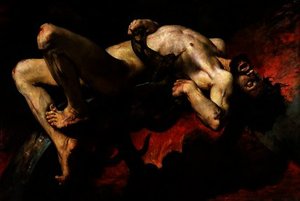 Ixion Thrown Into Hades — Jules Elie Delauney