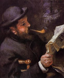 Čítajúci Claude Monet — Pierre-auguste Renoir