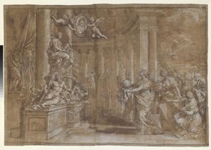 Allegory In Honor Of Cardinal Antonio Barberini The Younger — Pietro Da Cortona