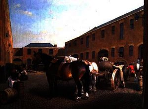 Loading The Drays At Whitbread Brewery — George Garrard