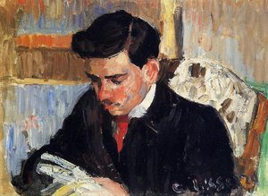 Rodo Pissarro Portretas Skaitydamas — Kamilis Pisaro