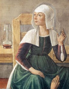 Announcement Of Death To St Fina (detail) — Domenico Ghirlandaio