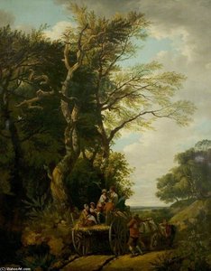The Harvest Wagon — Francis Wheatley