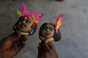 Chhau Mask: Shops Around The Village — Rajib, Sanjib & Partho Dutt
