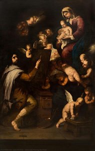 Saint Luke Painting The Virgin — Luca Giordano