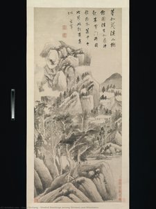 Shaded Dwellings Among Streams And Mountains — Dong Qichang