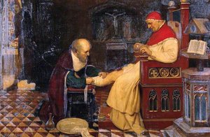 Guy De Chauliac Bandaging The Leg Of Pope Clement Vi At Avignon, C.1348 — Ernest Board