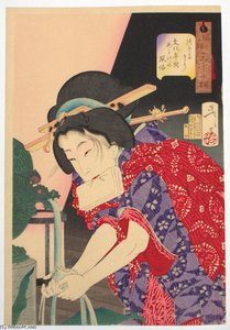 The Appearance Of A Concubine Of The Bunka Era — Tsukioka Yoshitoshi