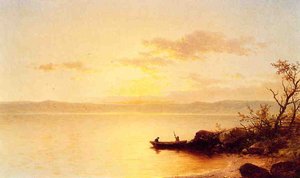 Lake At Sunset — John William Casilear