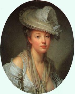 Young Woman In A White Hat — Jean-baptiste Greuze