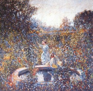 The Blue Garden — Frederick Carl Frieseke
