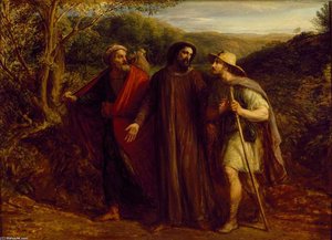 Christ's Appearance To The Two Disciples Journeying To Emmaus — John Linnell