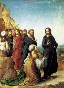 Christ And The Canaanite Woman — Juan De Flandes