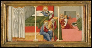 The Birth And Naming Of Saint John The Baptist — Sano Di Pietro