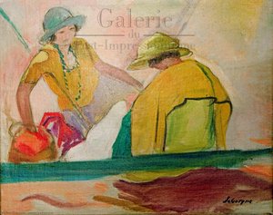 Deux Jeunes Filles Sur La Plage — Henri Lebasque