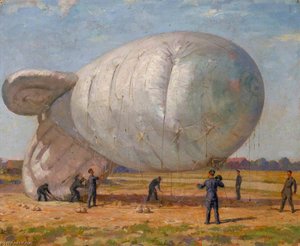 Bedding Down A Barrage Balloon — Francis Edwin Hodge