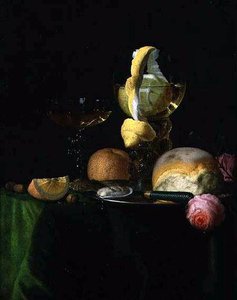 Still-life With A Peeled Lemon In A Roemer — Simon Luttichuijs