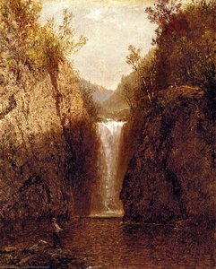 Landscape With Waterfall — John Frederick Kensett