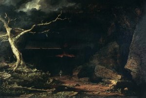 Christian On The Borders Of The "valley Of The Shadow Of Death", Pilgrim's Progress — Frederic Edwin Church