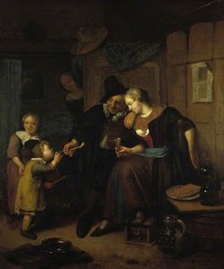 Family Scene — Richard Brakenburg