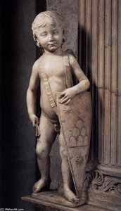 Tomb Of Carlo Marsuppini (detail) — Desiderio Da Settignano