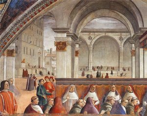 Conferma Della Regola (dettaglio) — Domenico Ghirlandaio