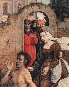 The Raising Of Lazarus (detail) — Juan De Flandes