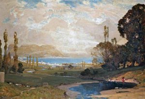 Gibraltar From Algeciras — Alfred East