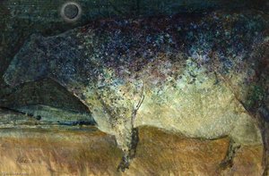 Cow Considering The Stars And Moon — Peter Leonard Folkes