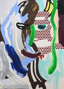Ansigt (grøn Næse) — Roy Lichtenstein