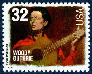 32c Woody Guthrie Stamp — 미국 우체국