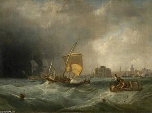 The Coming Storm, Calais — Clarkson Frederick Stanfield