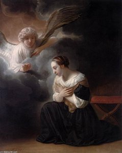 Forkunnelsen Av Jesu Død — Samuel Van Hoogstraten
