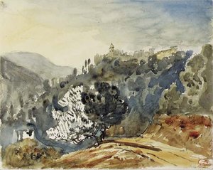 A View Of Rocco Bruna, Italy — Paul Huet