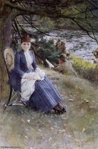 Mrs. Symons In Scotland — Anders Leonard Zorn