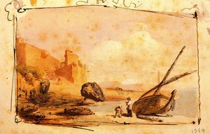 Album Of 29 Landscapes Of Barcelona 1 — Mariano Fortuny