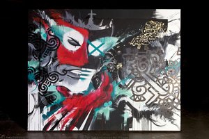Pow! Wow! Hawaii 2011: Canvas By Meggs And 123klan — Sébastien, Carole